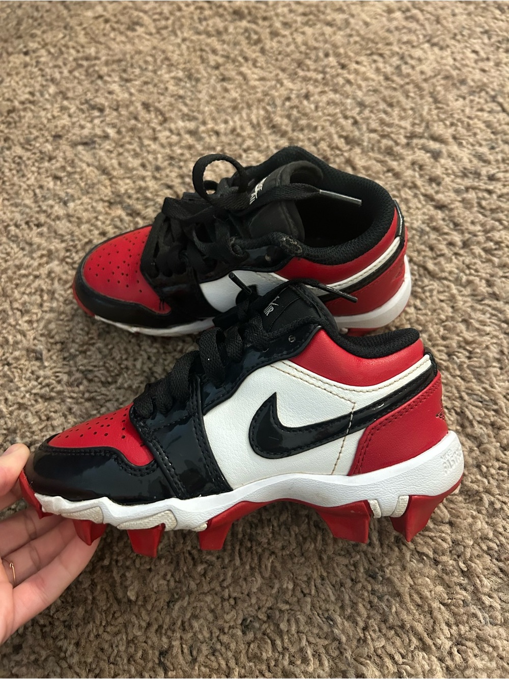 Jordan 1 kids size 12C cleats